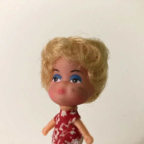 Vintage Liddle Kiddle Clone Doll Necklace Loop 2 Inch Tall - Picture 9 of 12